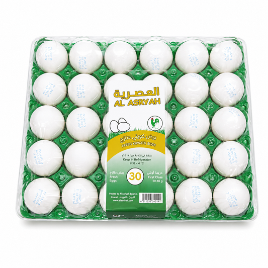 بيض العصرية الطازج 30 حبة (حجم 50-60)